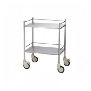 Wellton Healthcare Instrument Trolley 2 Shelves Standard WH 1354 Wellton Healthcare Instrument Trolley 2 Shelves Standard WH 1354