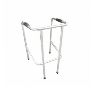 Wellton Healthcare Iron Silver Adult Movable Walker