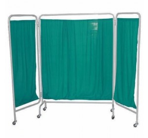 Wellton healthcare 3 Fold Bedside Folding Screen Green