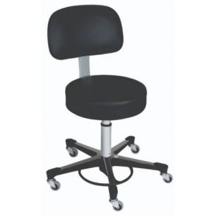 Wellton healthcare Black Medical Stool With Back Rest And Cushion Wellton healthcare Black Medical Stool With Back Rest And Cushion
