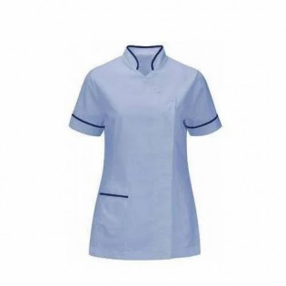 Wellton healthcare Blue Cotton Ladies Doctor Apron (Pack of 10 Pcs)