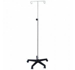 Wellton healthcare Stainless Steel Two Hook IV Stand