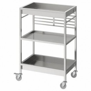 Wellton healthcare Silver Ss Dressing trolley