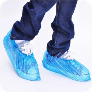 Large PE Blue Disposable Shoe Cover Large PE Blue Disposable Shoe Cover