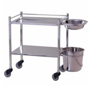 Wellton healthcare Stainless Steel Hospital Dressing Trolley