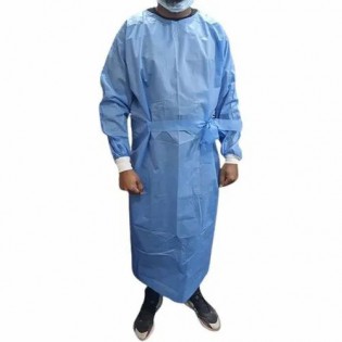Blue Non Woven Disposable Apron (Pack of 100 Pcs) Blue Non Woven Disposable Apron (Pack of 100 Pcs)