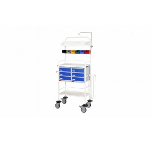 Wellton Healthcare Powder Coated Frame Crash Cart