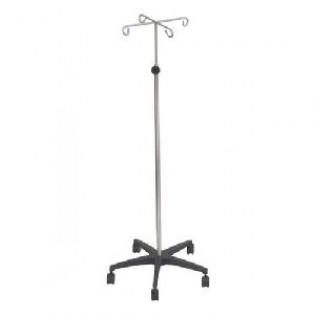 Wellton Healthcare Saline Stand Plastic Base With SS Pipe WH-578 A Wellton Healthcare Saline Stand Plastic Base With SS Pipe WH-578 A