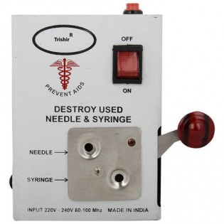 Wellton Healthcare Needle & Syringe Destroyer Electric Metal Body WH-2015 Wellton Healthcare Needle & Syringe Destroyer Electric Metal Body WH-2015