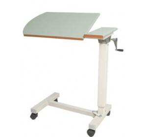 Wellton Healthcare Overbed Bedside Table Adjustable 2 Section WH 1450