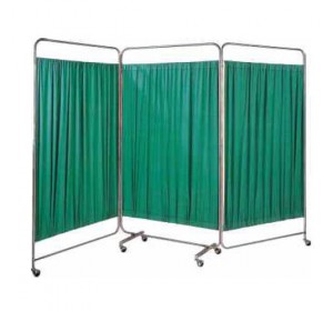 Wellton Healthcare 3 Pannel Bed Side Screen Green WH-125