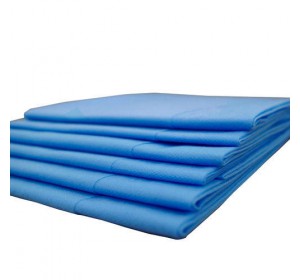  Wellton Healthcare Disposable Non Woven Bed Sheets 48x80 inch Blue  WH-7007 pack of 5 pcs