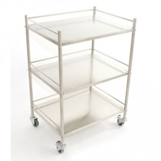 Wellton Healthcare Instrument Trolley 3 Shelves Standard WH 1359 Wellton Healthcare Instrument Trolley 3 Shelves Standard WH 1359