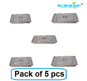 WELLTON HEALTHCARE INSTRUMENT SURGICAL TRAY , 5 PCS PACK WITH COVER