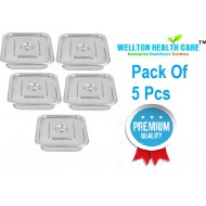 WELLTON HEALTHCARE INSTRUMENT SURGICAL TRAY , 5 PCS PACK WITH COVER (Premium Range) WELLTON HEALTHCARE INSTRUMENT SURGICAL TRAY , 5 PCS PACK WITH COVER (Premium Range)