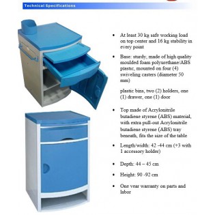 Wellton Healthcare ABS Bed Side Locker, WH1151  Wellton Healthcare ABS Bed Side Locker, WH1151