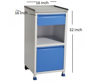 Wellton Healthcare Bedside Locker Deluxe WH 1396