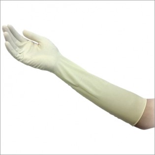 Surgisafe 18 Inch Gynecology Latex Glove Surgisafe 18 Inch Gynecology Latex Glove