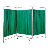 Wellton healthcare 3 Fold Bedside Folding Screen Green Stainless Steel frame Wellton healthcare 3 Fold Bedside Folding Screen Green Stainless Steel frame