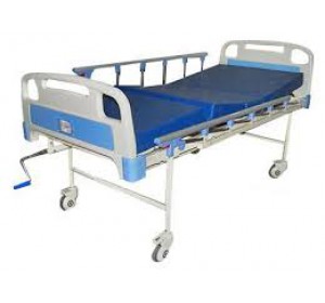 Wellton Healthcare Semi Fowler Hospital Bed with Mattress, Side Railing and Wheel WH-509 B