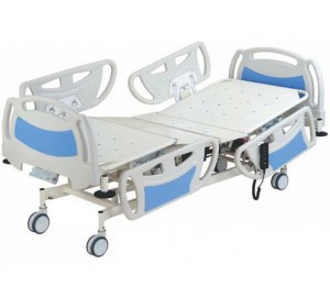 Wellton Healthcare 3 Function Electric Bed with ABS Railing with mattress