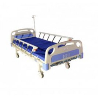 Wellton Healthcare Plain Hospital Bed Abs Panel Side Railing with Mattress And Wheel WH-1104