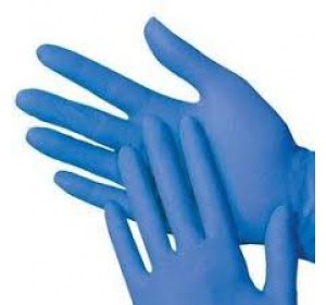 Wellton Healthcare Nitrile Examination Gloves Pack of 100 Pairs, Non Latex, Powder Free