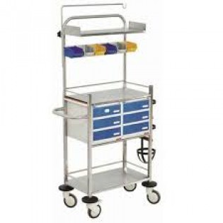 Wellton Healthcare Crash Cart Trolley WH1168
