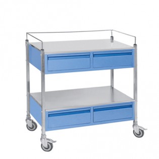 Wellton Healthcare Medicine Trolley With Four Drawers WH1162 Wellton Healthcare Medicine Trolley With Four Drawers WH1162