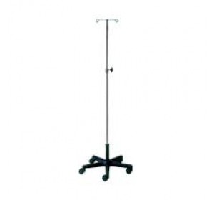 Wellton Healthcare 5 Legs SS I.V. Stand With Fibre Base WH1173