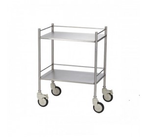 Wellton Healthcare 2 Shelves Type Instrument Trolley WH-046