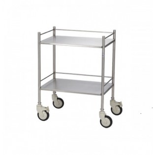Wellton Healthcare 2 Shelves SS202 Instrument Trolley WH-046 Wellton Healthcare 2 Shelves SS202 Instrument Trolley WH-046