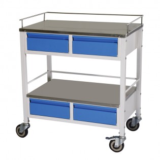 Wellton Healthcare Medicine Trolley 4 Drawer WH 1368  Wellton Healthcare Medicine Trolley 4 Drawer WH 1368