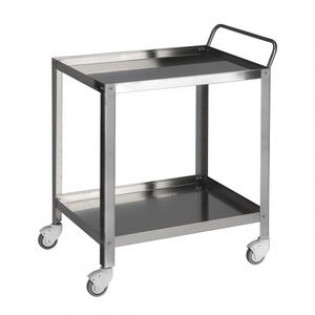 Wellton Healthcare Instrument Trolley 2 Shelves Push Handle WH 1356 Wellton Healthcare Instrument Trolley 2 Shelves Push Handle WH 1356