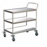 Wellton Healthcare Instrument Trolley 3 Shelves Push Handle WH 1361