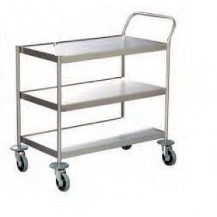 Wellton Healthcare Instrument Trolley 3 Shelves Push Handle WH 1361 Wellton Healthcare Instrument Trolley 3 Shelves Push Handle WH 1361