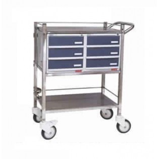 Wellton Healthcare Medicine Trolley with 6 Drawer WH 1372 Wellton Healthcare Medicine Trolley with 6 Drawer WH 1372