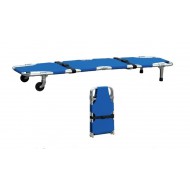 Wellton Healthcare Folding Stretcher 2 Fold with Wheels WH 1382
