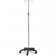 Wellton Healthcare IV Stand Double Hook PU Base WH 1404