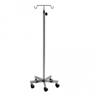 Wellton Healthcare IV Stand Double Hook Metal Base WH 1405 Wellton Healthcare IV Stand Double Hook Metal Base WH 1405