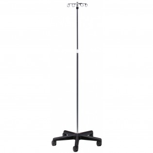 Wellton Healthcare IV Stand Four Foldable Hook PU Base WH 1406 Wellton Healthcare IV Stand Four Foldable Hook PU Base WH 1406