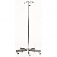 Wellton Healthcare IV Stand Four Foldable Hook Metal Base WH 1407 Wellton Healthcare IV Stand Four Foldable Hook Metal Base WH 1407