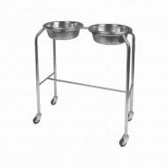 Wellton Healthcare Bowl Stand Double with Frame WH 1413