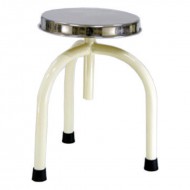 Wellton Healthcare Revolving Stool SS Top 3 Legs WH 1429
