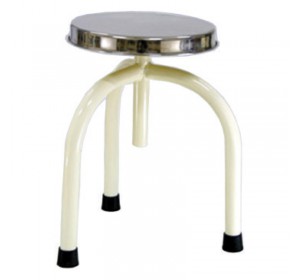 Wellton Healthcare Revolving Stool SS Top 3 Legs WH 1429