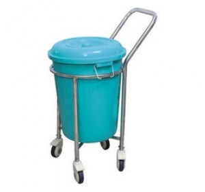 Wellton Healthcare Soiled Linen Trolley Plastic Bucket WH 1493