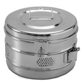 Wellton Healthcare Dressing Drum Jointed Stainless Steel 304 Grade WH 1579 Wellton Healthcare Dressing Drum Jointed Stainless Steel 304 Grade WH 1579