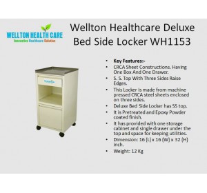 Wellton Healthcare Deluxe Bed Side Locker WH1153