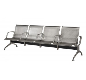 Wellton Healthcare Waiting area chair with Center Hundle-Stainless steel 