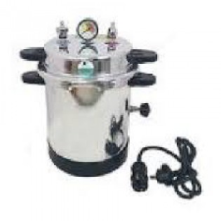 Wellton Healthcare 2 Kw 24L Mirror Finish Pressure Cooker Type Portable Autoclave